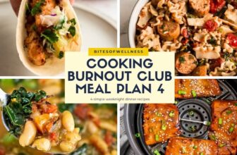 Cooking Burnout Club Meal Plan 4 (Easy Weeknight Dinners)